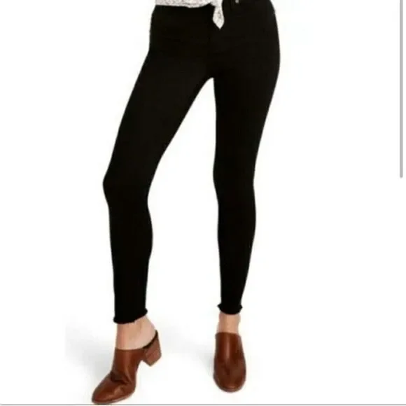 MADEWELL jeans womens black 9 inch high rise slim jeans size 28